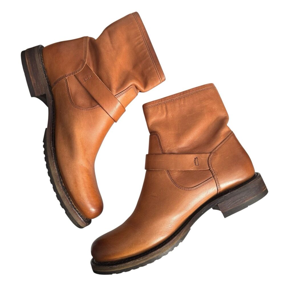 FRYE Veronica Flex Bootie Caramel Brown Women’s Size 10B $240 - Picture 5 of 8